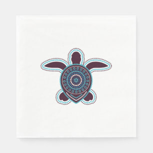 Australian Aboriginal Art Turtle Napkin