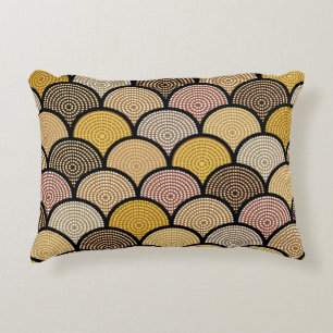 Australian Aboriginal: Colourful Dotted Vintage Accent Pillow