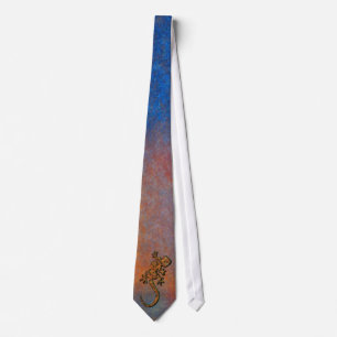 Australian Aboriginal Desert Gecko Tie