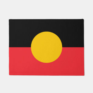 Australian Aboriginal flag Doormat