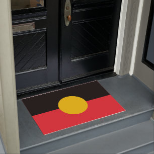 Australian Aboriginal flag Doormat