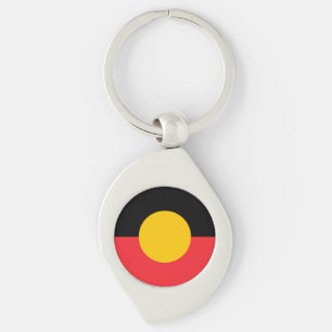 Australian Aboriginal flag  Keychain
