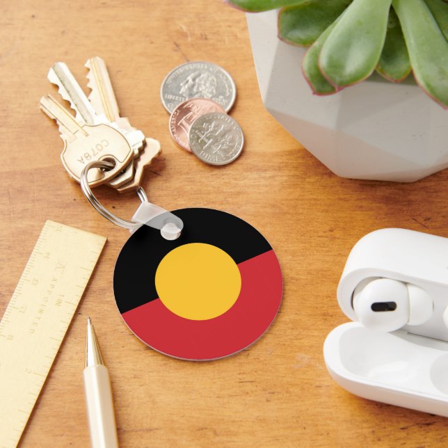 Australian Aboriginal flag  Keychain (Desk)