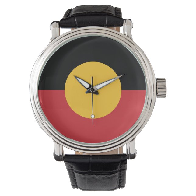 Australian Aboriginal flag  Watch (Front)