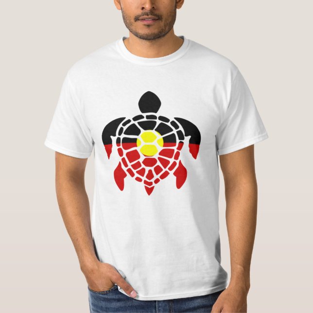 Australian Aboriginal Sea Turtle T-Shirt (Front)