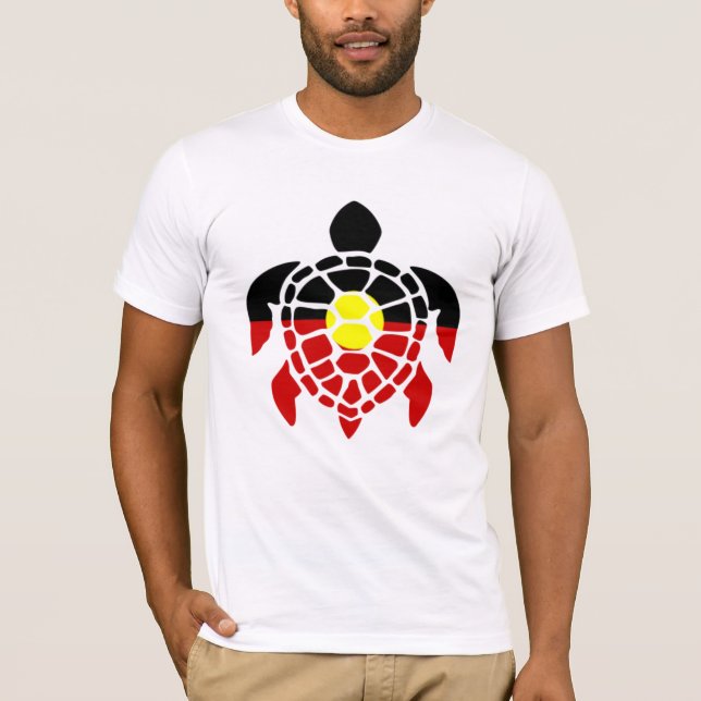 Australian Aboriginal Sea Turtle T-Shirt (Front)