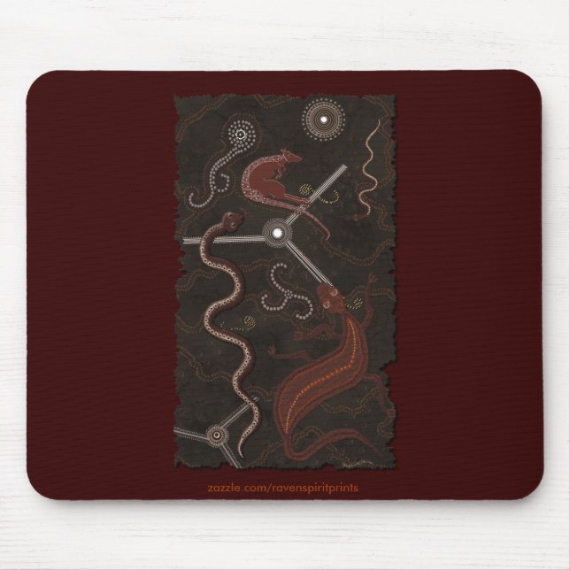 Australian Aboriginal Style Mousepad Series (Front)