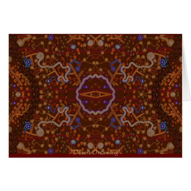 Australian Aboriginal-style Walkabout Art Design (Front Horizontal)