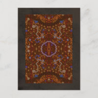 Australian Aboriginal-style Walkabout Art Design