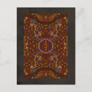 Australian Aboriginal-style Walkabout Art Design Postcard