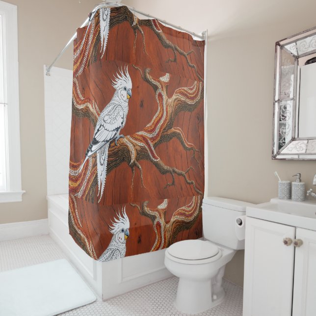 Australian Aboriginal-themed Cockatiel (In Situ)