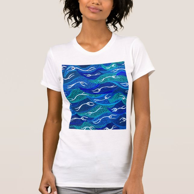 Australian Aboriginal Water Spirits T-Shirt (Front)