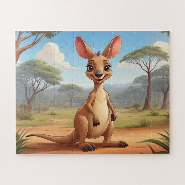 Australian Adventure with Little Kangaroo Jigsaw Puzzle (Horizontal)