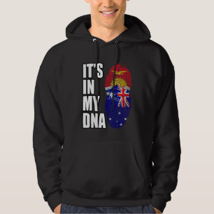 Australian And Kiribati Mix DNA Heritage Flag Hoodie