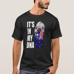 Australian And South Korean Mix DNA Heritage Flag T-Shirt
