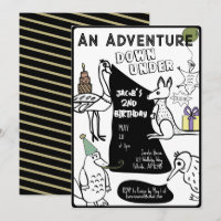 Australian Animal Colouring Page Kids Birthday