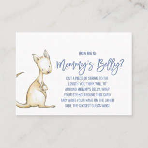Australian Animals   How Big Is Mommy's Belly Game Calling Card
