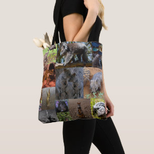 Australian Animals Photo Collage Fullprint Totebag Tote Bag