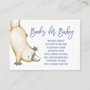 Australian Animals Platypus Books for Baby Enclosure Card