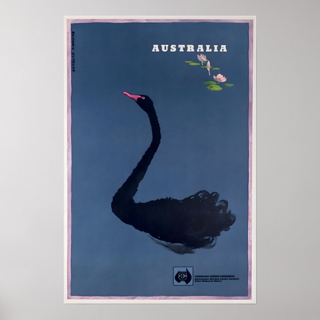 Australian Art Australia Travel Poster Print  (Front)