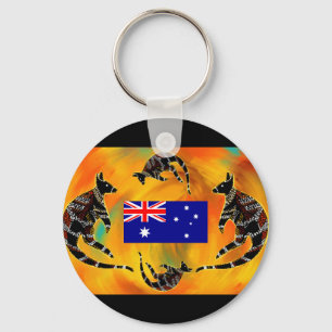 AUSTRALIAN ART  KEYCHAIN