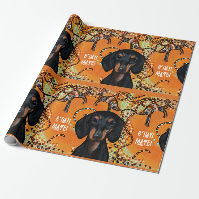 AUSTRALIAN ART                   WRAPPING PAPER (Unrolled)