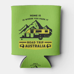 Australian Aussie Caravan Caravanning Summer Can Cooler
