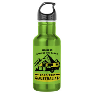 Australian Aussie Caravan Caravanning Summer  Trav 532 Ml Water Bottle