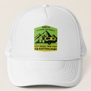 Australian Aussie Caravan Caravanning Summer Trucker Hat