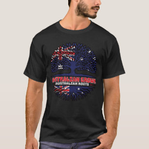 Australian Australia Tree Roots Flag T-Shirt