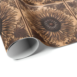 Australian Banksia Flower Wood Print, Wrapping Paper
