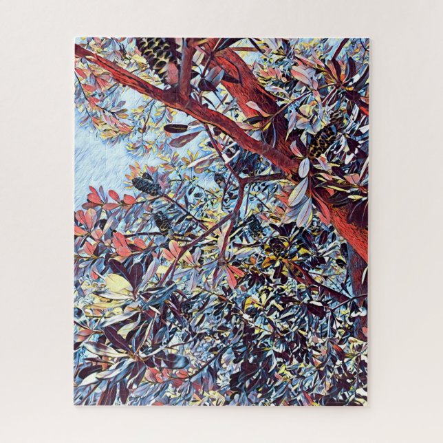 Australian Banksia tree native plant Jigsaw Puzzle (Vertical)