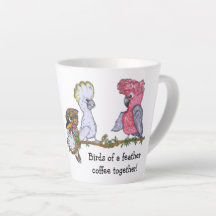 Australian bird fun novelty latte mug