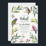Australian Birds Birthday Invitation<br><div class="desc">Celebrate your birthday with this Australian bird themed invitation. Easily customize this invite with your event details by clicking the "Personalize" button.</div>