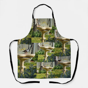 Australian Birds On A Bird Bath, Apron