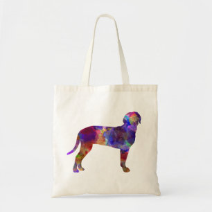 Australian Black and Tan Hound in watercolor Tote Bag