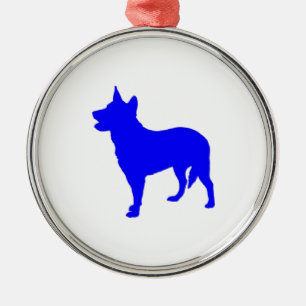 Australian Blue Heeler Metal Ornament