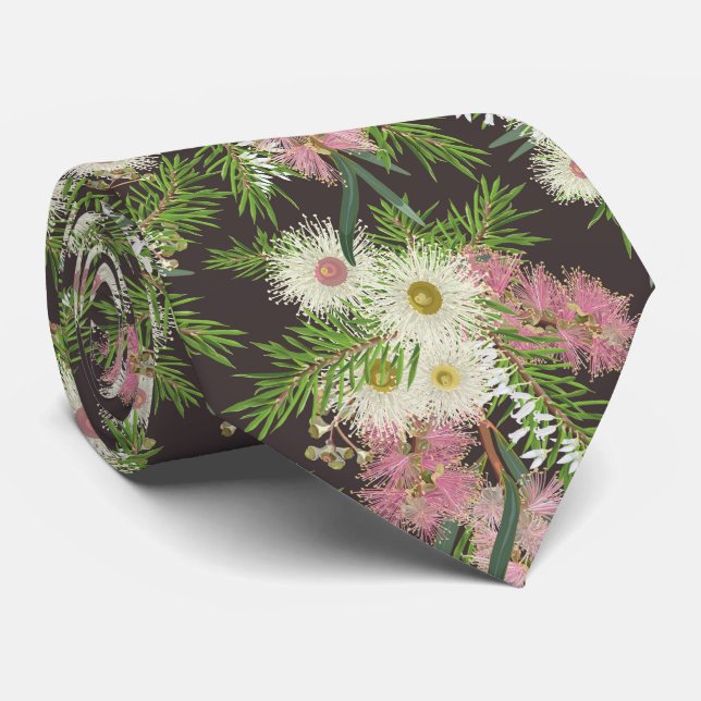 Australian Bottlebrush Country Garden Tie (Rolled)