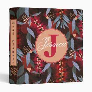 Australian Bottlebrush red 3 Ring Binder