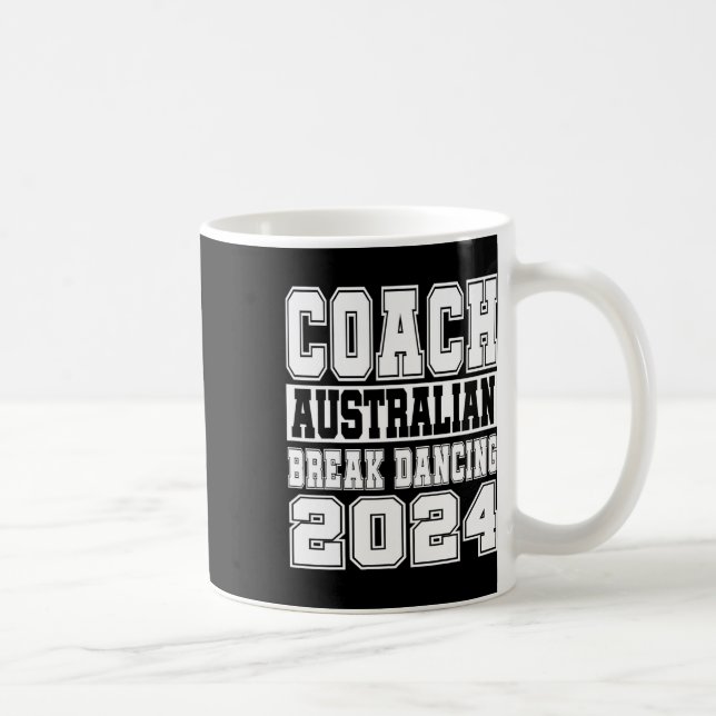 Australian Break Dancing Coach Funny Matching Crew Coffee Mug (Right)