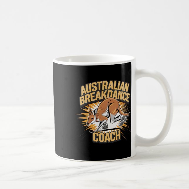Australian Breakdance Coach 2025 - Funny Kangaroos Coffee Mug (Right)