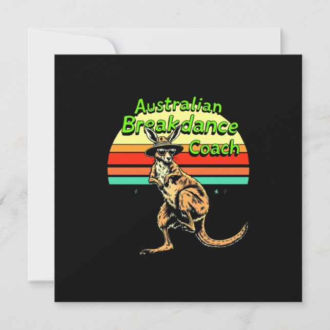  Australian Breakdance Coach Hip Hop & Breakdance Invitation (Front)