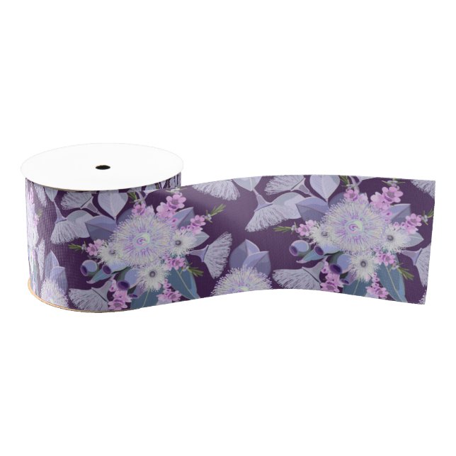 Australian Bush Flowers Bloom Grosgrain Ribbon (Spool)