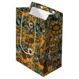 Australian Bush Wildflower Summer Garden Medium Gift Bag