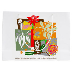 Australian BUSHLAND native flora - Large Gift Bag