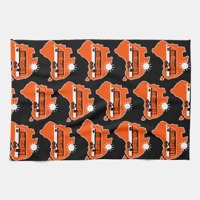 Australian Caravan Camping       Balloon Kitchen Towel (Horizontal)