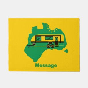Australian Caravan Camping Doormat