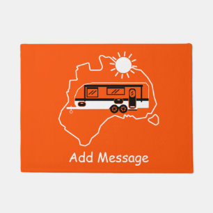 Australian Caravan Camping Doormat