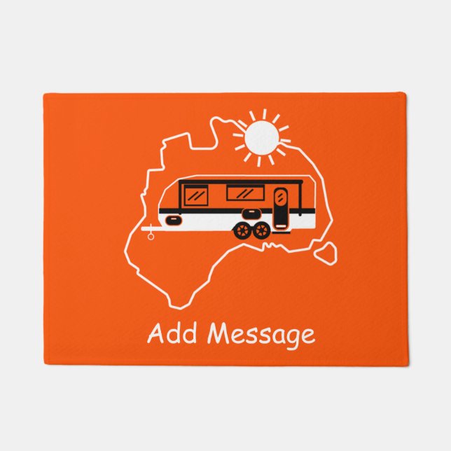 Australian Caravan Camping      Doormat (Front)