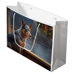 Australian Cattle Christmas Cruise Pawsome Holiday Large Gift Bag